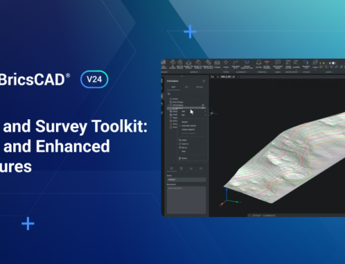 Verbessertes Bau- und Vermessungs-Toolkit in BricsCAD V24.2